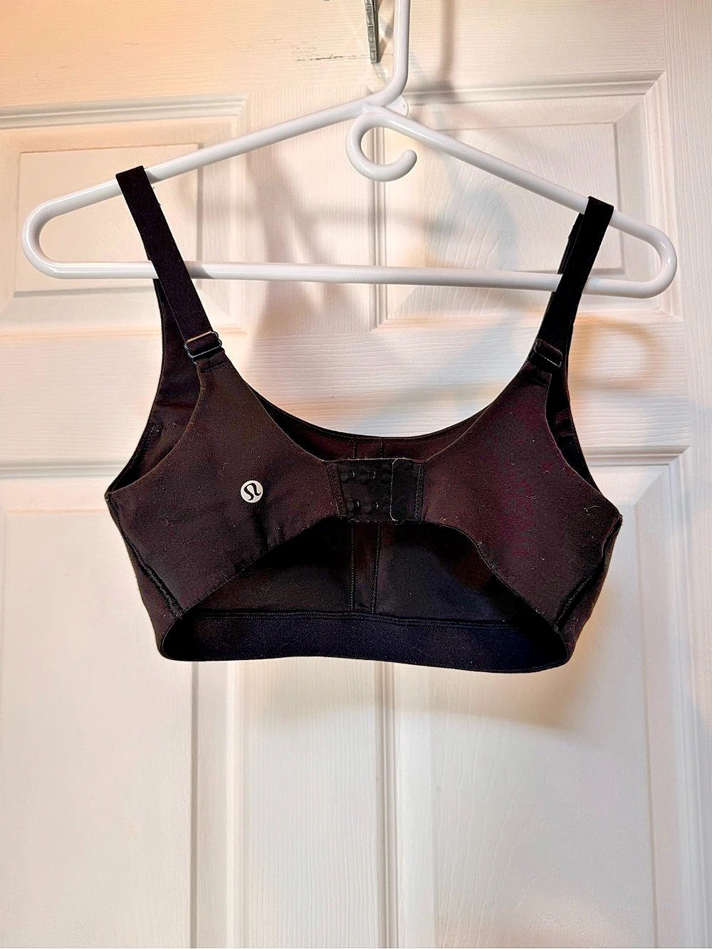 lululemon Run Times Bra Black Sports Bra Size 6